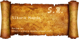 Sikora Magda névjegykártya